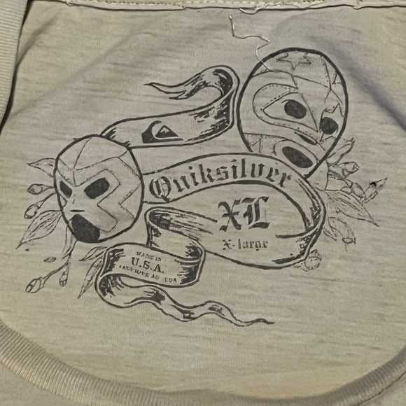 Quicksilver Vintage Tie Die T-Shirt - XL - Picture 3 of 4